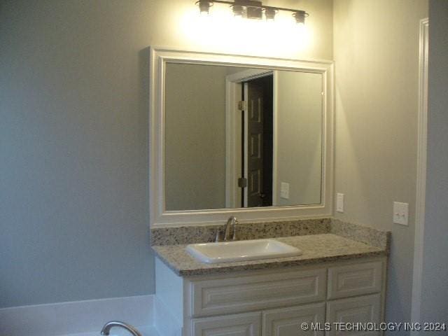 bathroom with vanity