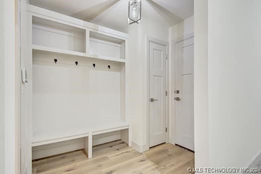 mudroom featuring hardwood / wood-style flooring