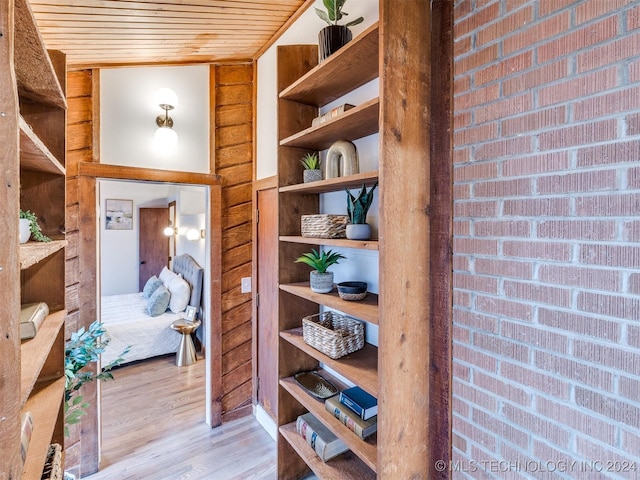 interior space with light wood-type flooring