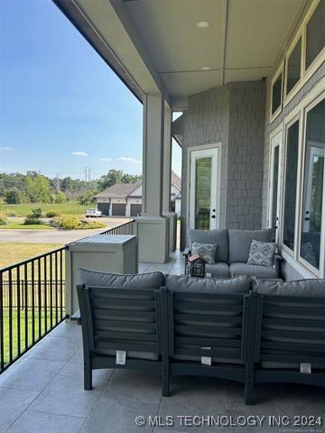 balcony with outdoor lounge area