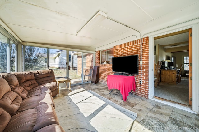 view of sunroom