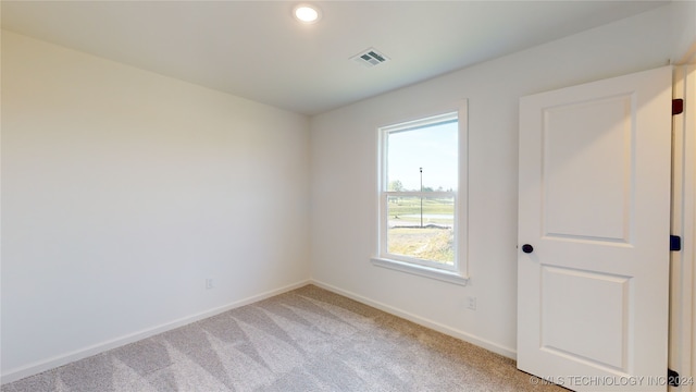 view of carpeted empty room