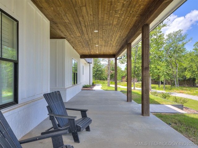 view of patio / terrace featuring a porch