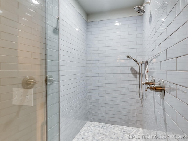 bathroom with walk in shower