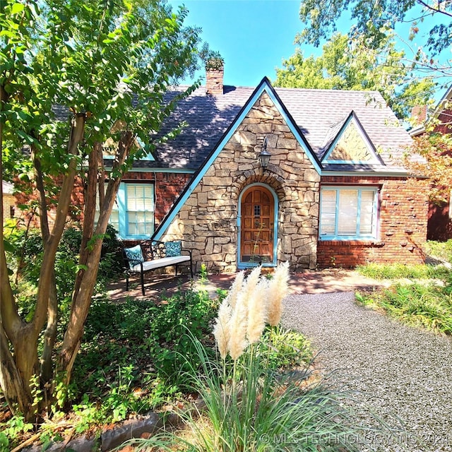 view of tudor house