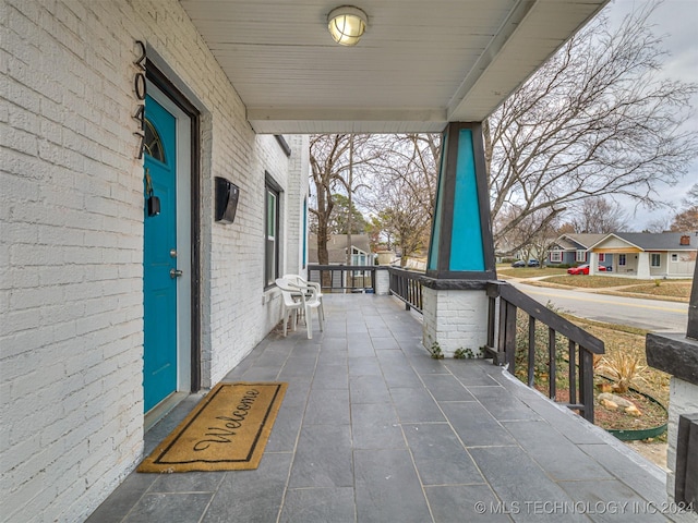 view of patio / terrace featuring a porch