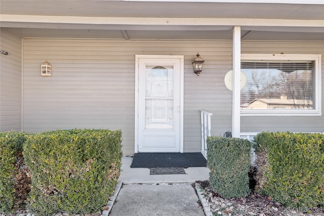 view of entrance to property