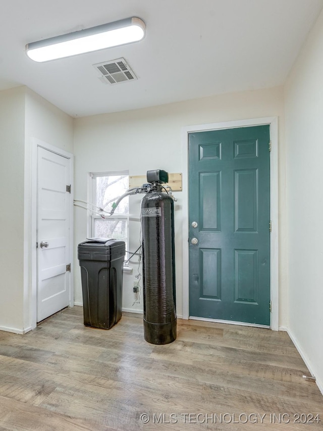 interior space featuring hardwood / wood-style flooring