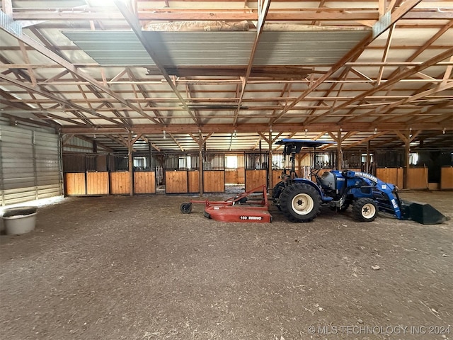 view of horse barn