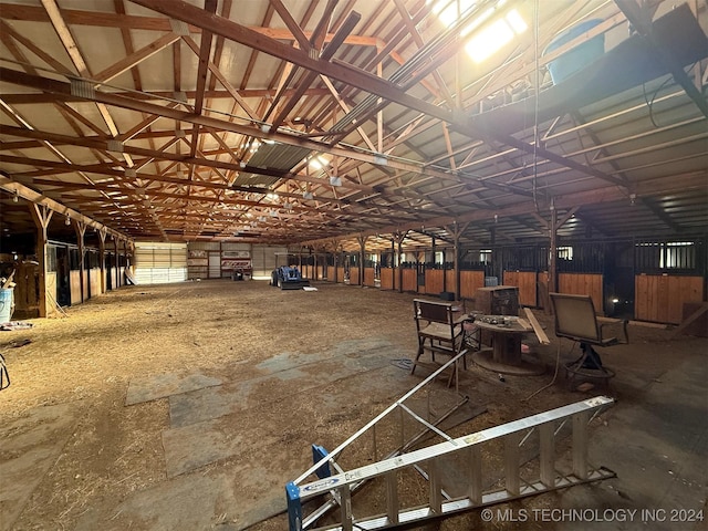 view of horse barn