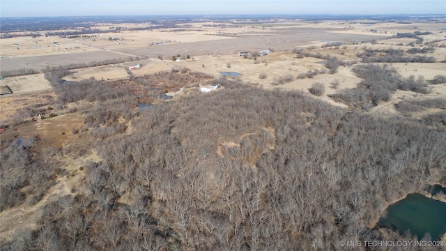 bird's eye view featuring a rural view