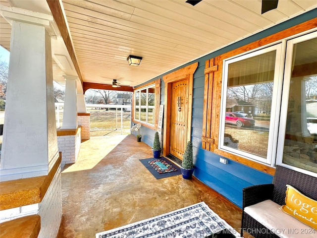 view of patio / terrace featuring a porch