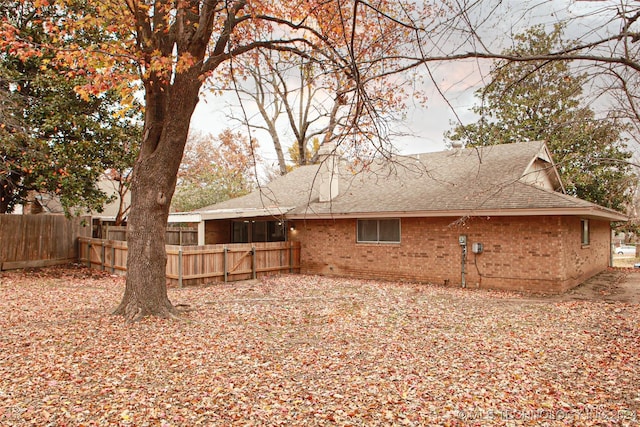 view of rear view of property