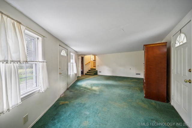 view of carpeted empty room