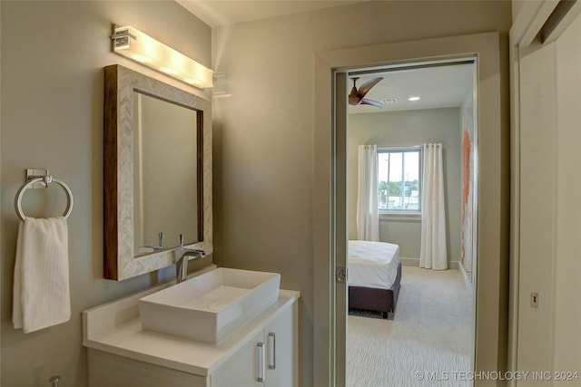 bathroom with vanity