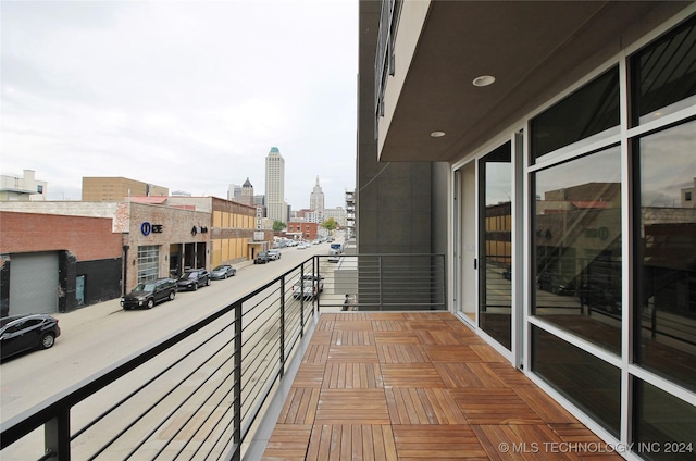 view of balcony