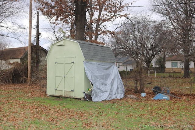 view of outbuilding