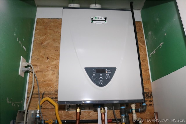 utilities featuring tankless water heater