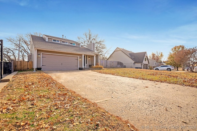 front facade featuring a garage