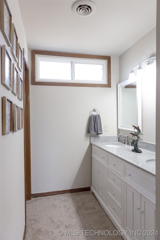 bathroom with vanity