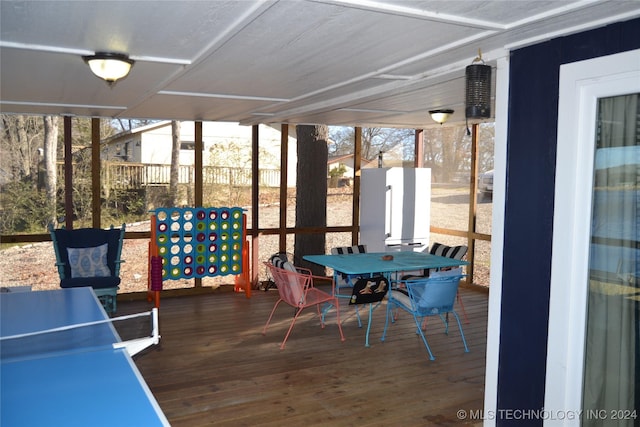 view of sunroom / solarium