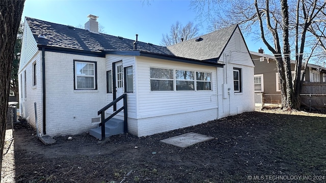 back of property with cooling unit