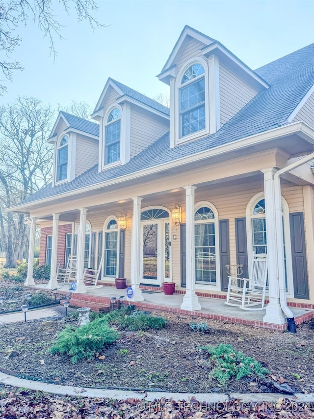 view of front of house with a porch