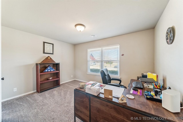 office featuring carpet floors