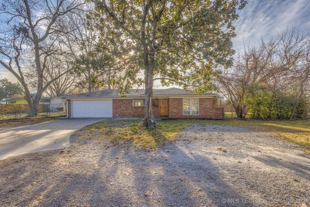 ranch-style house with a garage