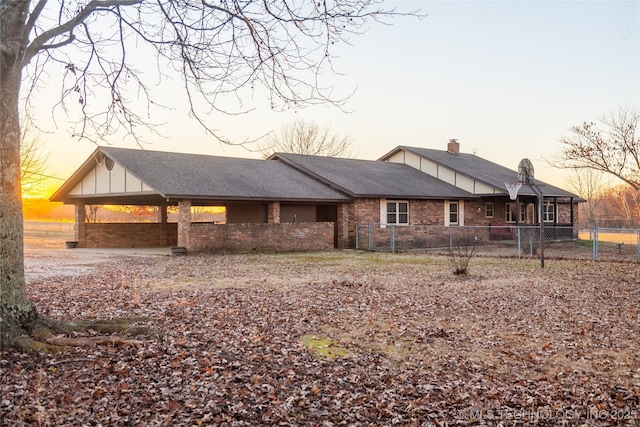 view of ranch-style home