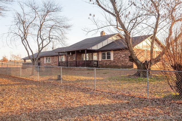 view of rear view of house