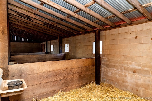 view of stable