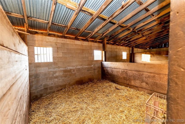 view of horse barn