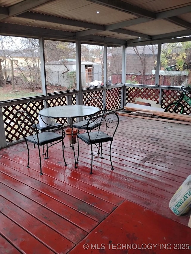 view of deck