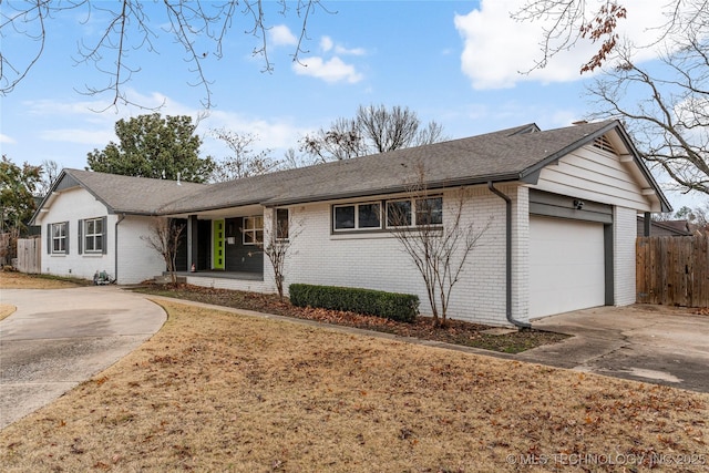 ranch-style house with a garage