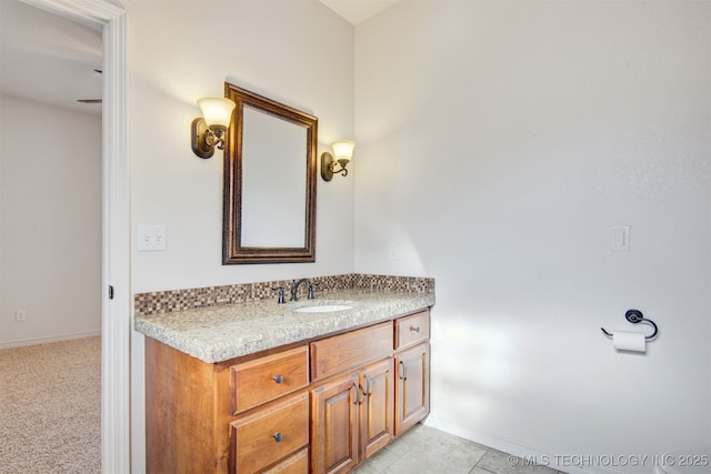 bathroom with vanity