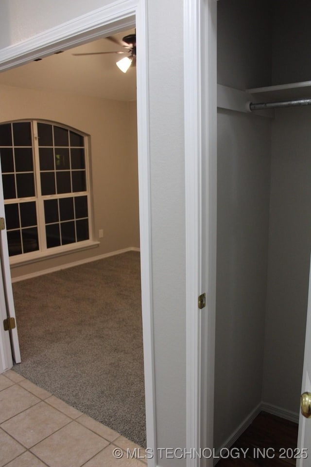 view of closet