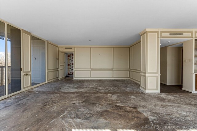 view of unfurnished living room