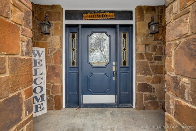 view of entrance to property