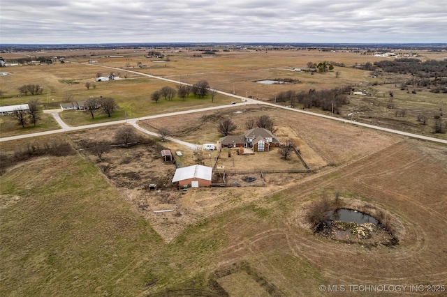 bird's eye view featuring a rural view