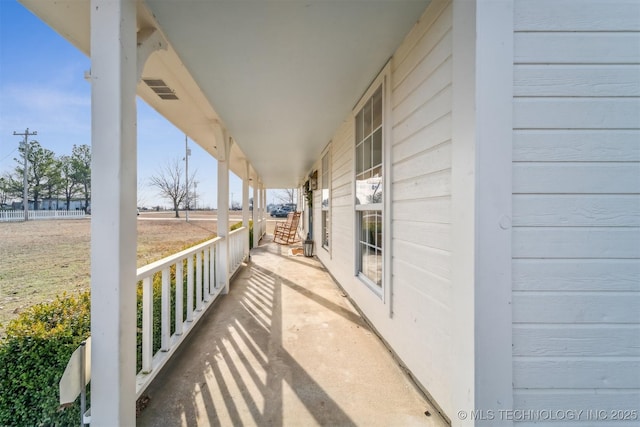 balcony with a porch