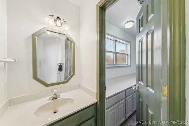 bathroom featuring vanity