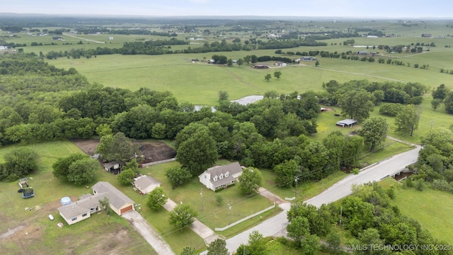 11818 N Harvard Ave, Skiatook, OK 74070 - aerial overview of property's location with rural landscape and a pastoral area