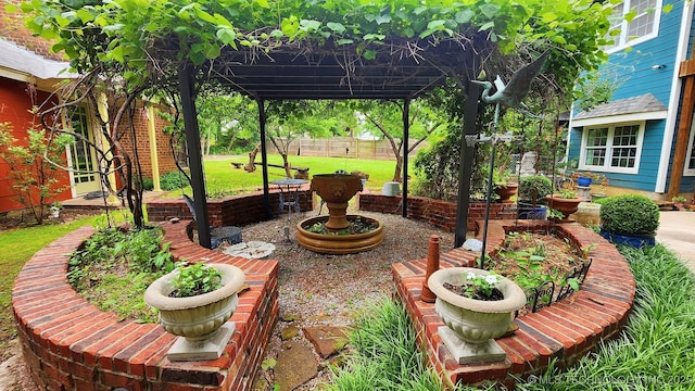 view of patio featuring a gazebo