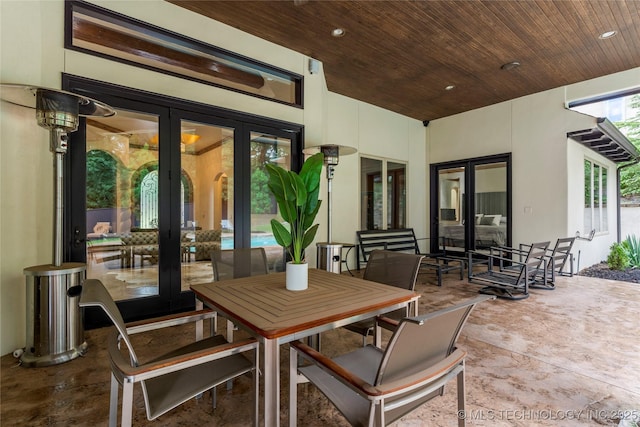 view of patio / terrace with french doors