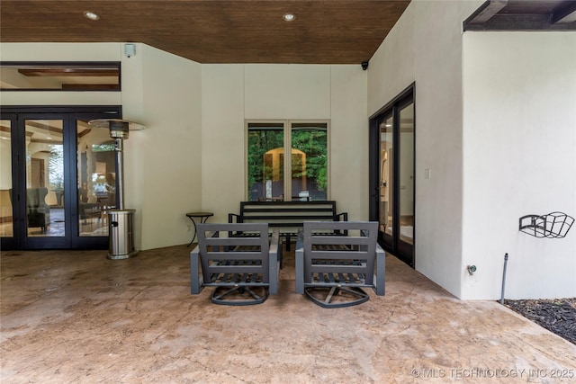 view of patio with french doors