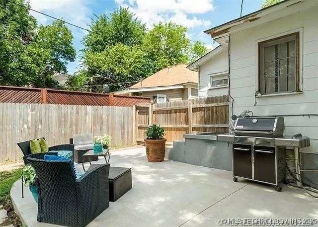 view of patio / terrace with grilling area