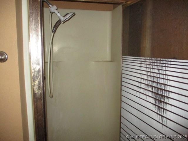 bathroom with a shower