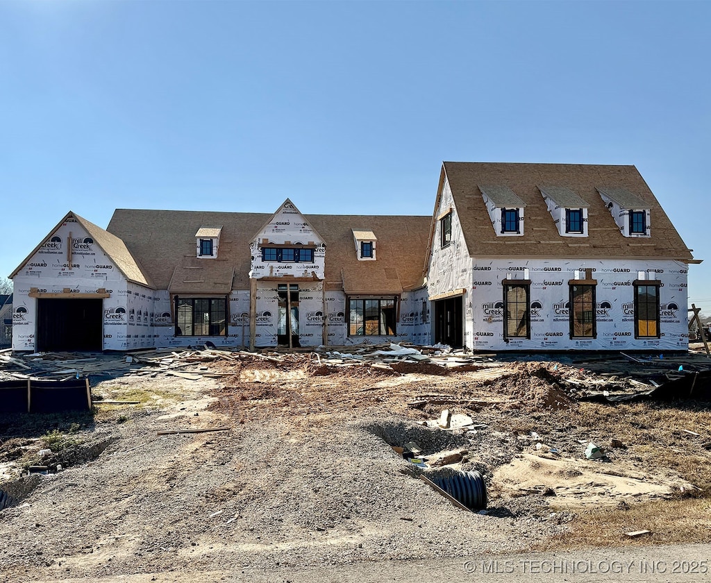 view of unfinished property