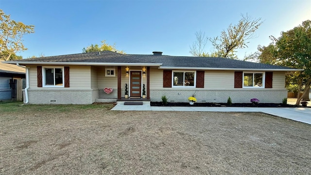 view of ranch-style house